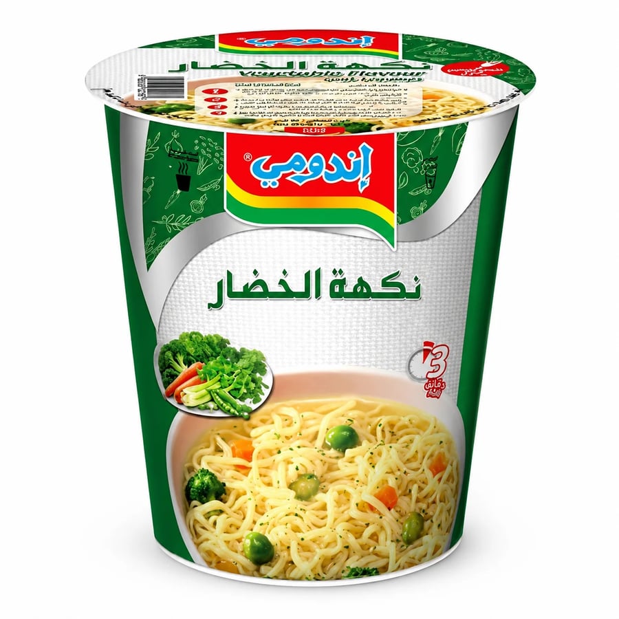 كأس اندومي بالخضار