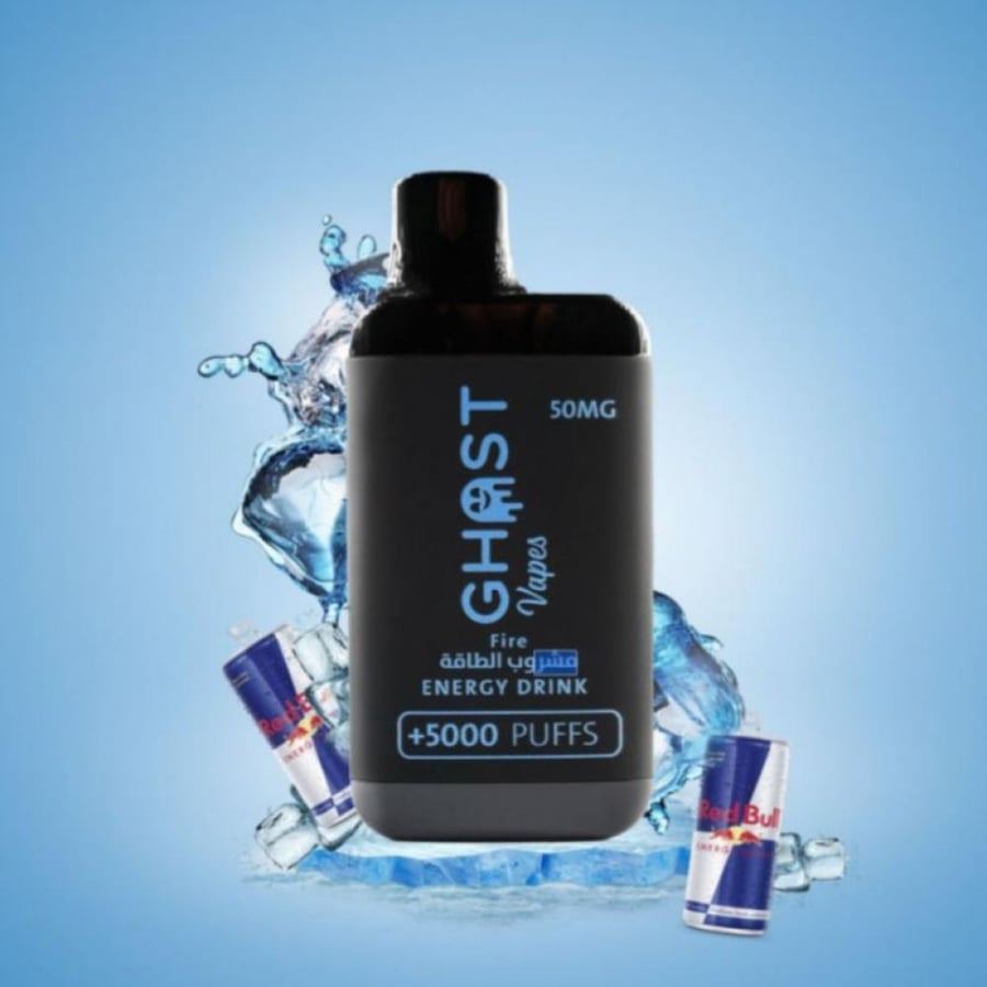 سحبه قوست فيب مشروب الطاقة 5000 موشة - Ghost Vapes Energy Drink Ice 50