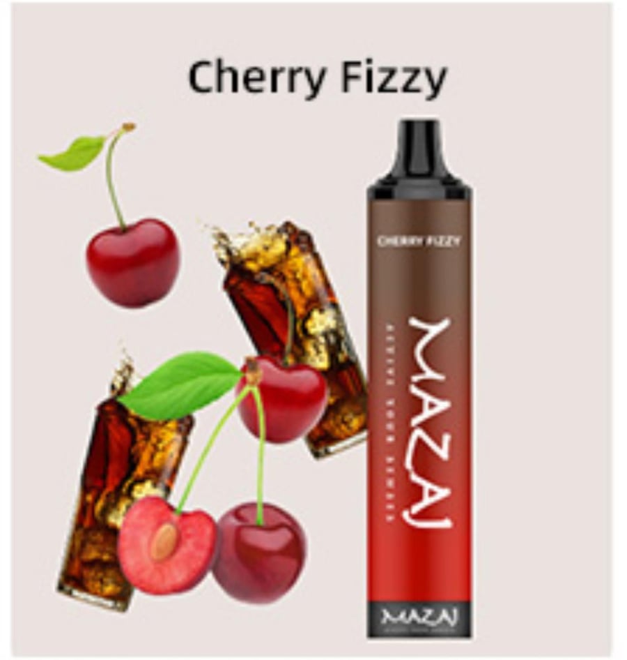 سحبة مزاج 5000 موشة ديموند كرز كولا mazaj Diamond 5000 puffs Cherry Fizzy