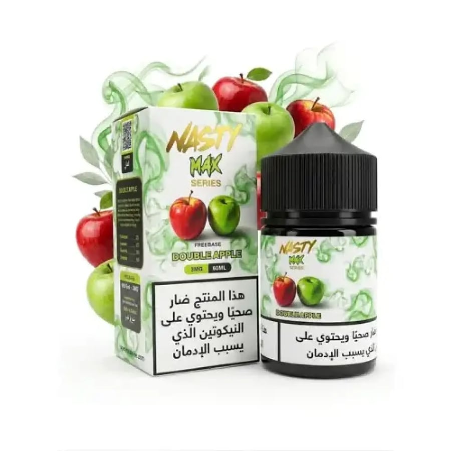 ناستي ماكس فري بيز تفاحتين 60 مل | NASTY MAX DOUBLE APPLE