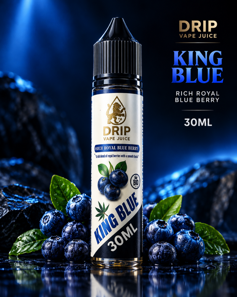 دريب كينق بلو توت أزرق 30 مل زيرو نيكوتين | DRIP King Blue