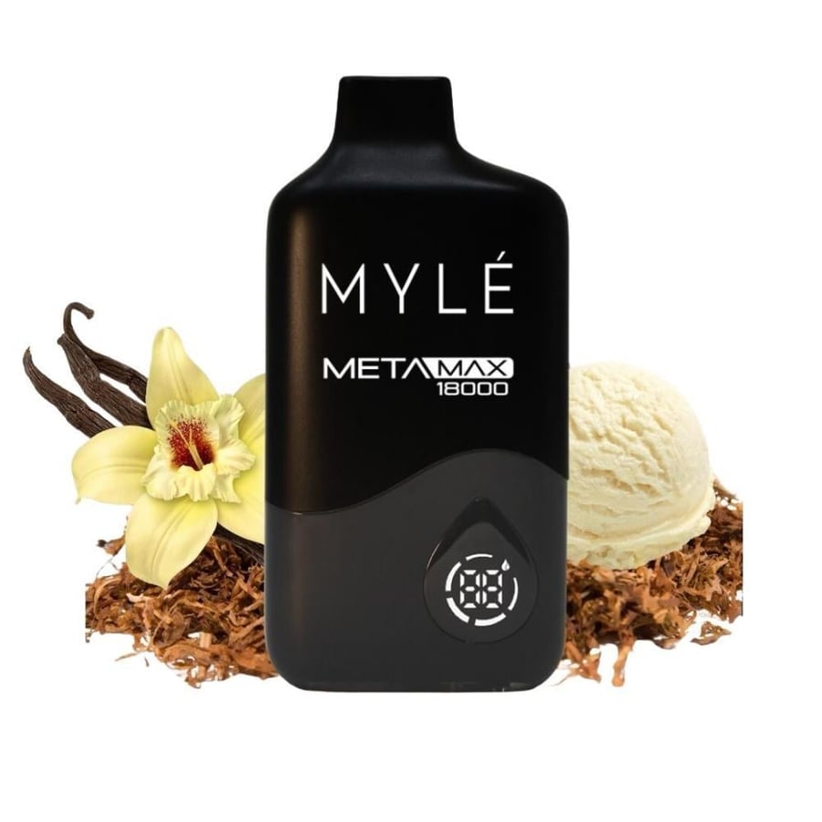 سحبة مايلي ميتا ماكس 18000 سحبة سويت توباكو  Myle Meta Max 18000 PUFFFS SWEET TOBACCO
