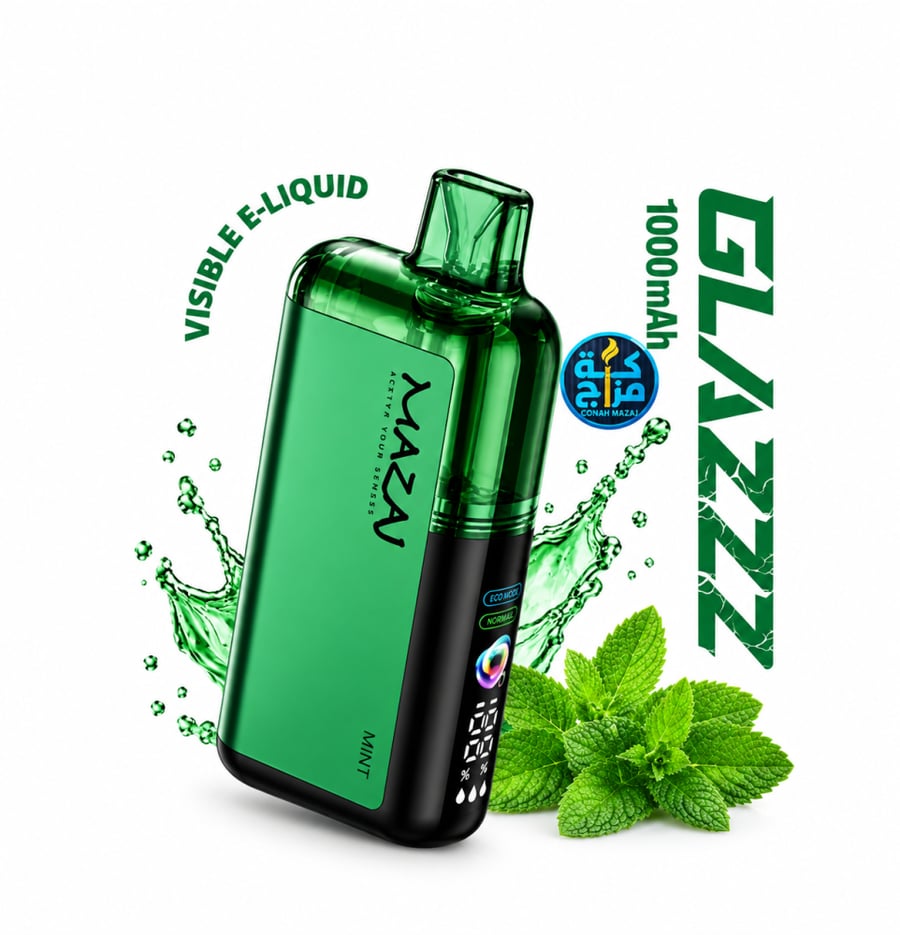 سحبة مزاج جلاز 30 ألف سحبة نعناع | MAZAJ GLAZZ 30K Puffs Mint