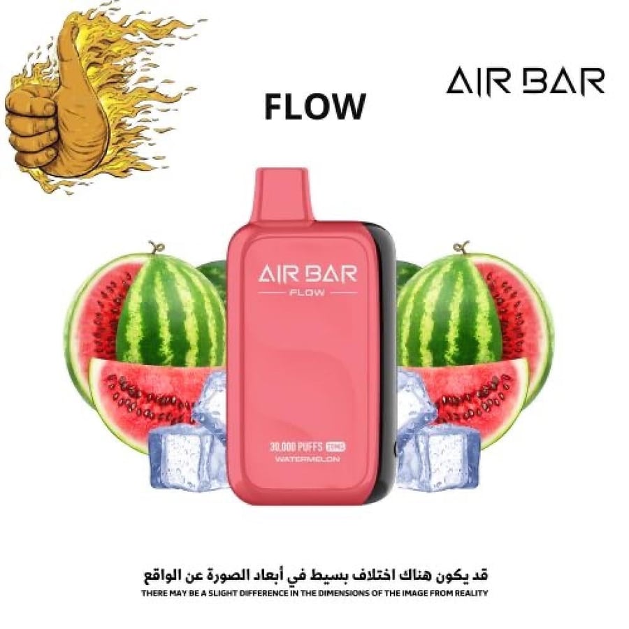 AIR BAR FLOW سحبة سيجارة اير بار فلو 30000 سحبة 20 نيكوتين عدة نكهات ا