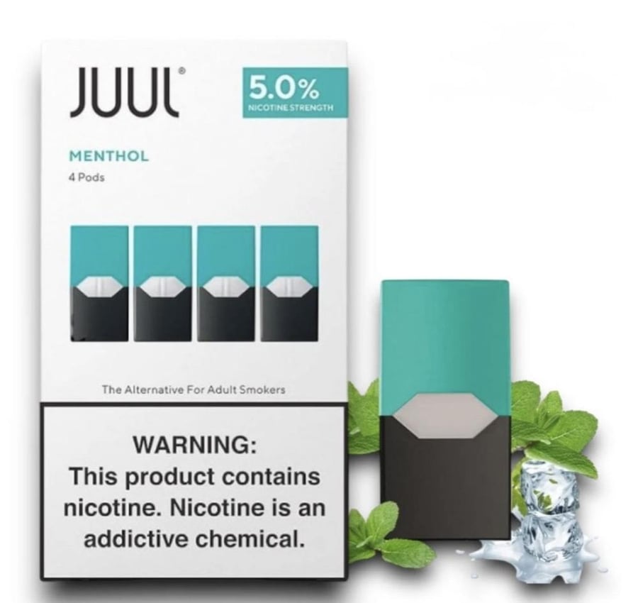 بودات جول منثول 5% – JUUL Menthol Pods 50mg