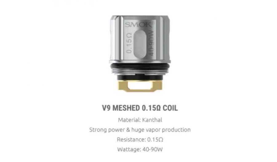 TFV9 Replacement Mesh Coils By Smok 5 pack