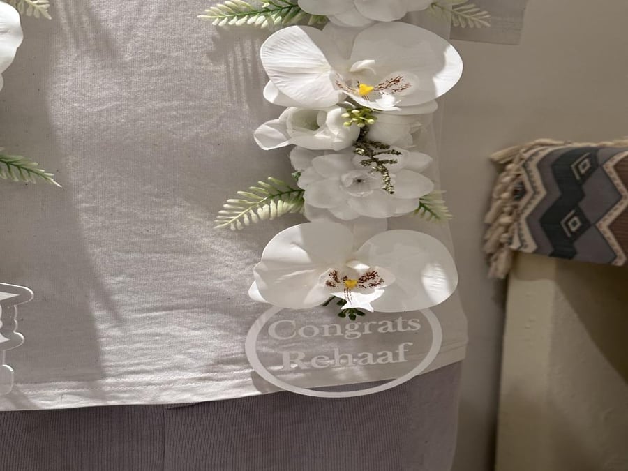 عقد ورد صناعي للتخرج | Graduation artificial flower necklace