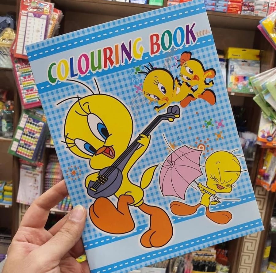كتاب تلوين تويتي مع ستيكرز