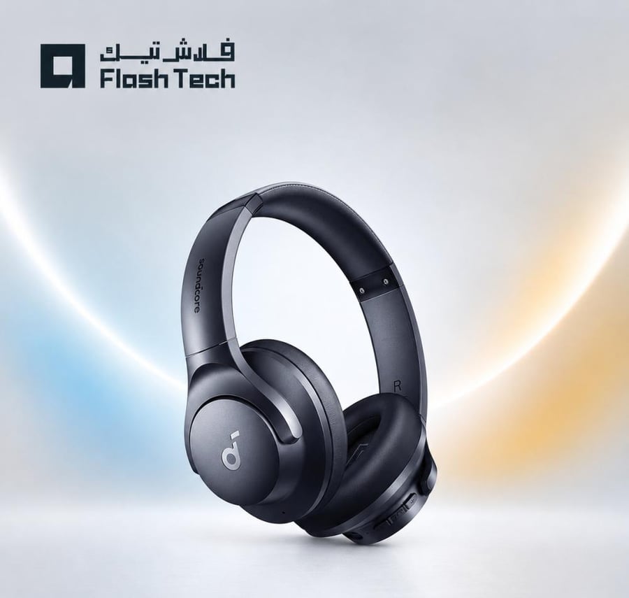 ساوندكور - سماعة Q20i تدوم حتى 40 ساعة مع عزل ضوضاء - ازرق