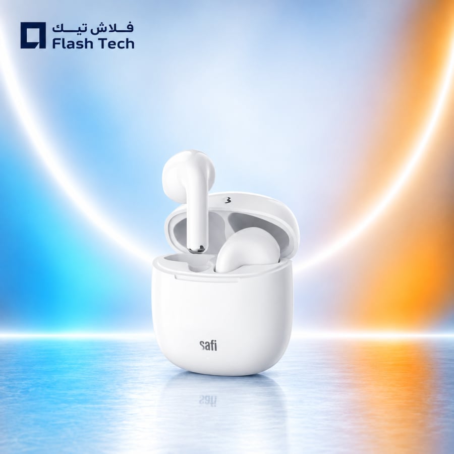 سافي - سماعات أذن لاسلكية بلوتوث NexaBase - ابيض