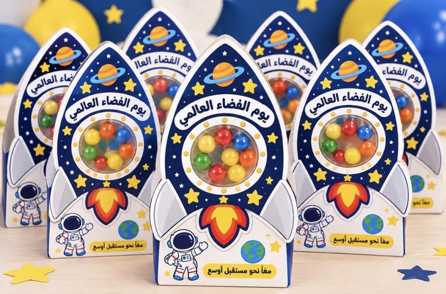 توزيعات يوم الفضاء العالمي  قطعة واحدة