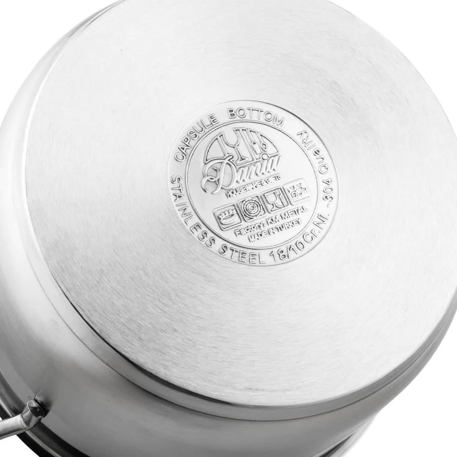 Luxury Turkish stainless steel pot set 18/10 stainless steel lid 9 pieces