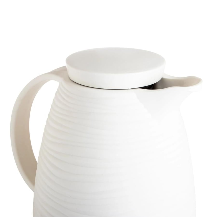 Thermos for tea and coffee, single, 1.5-liter capacity, white