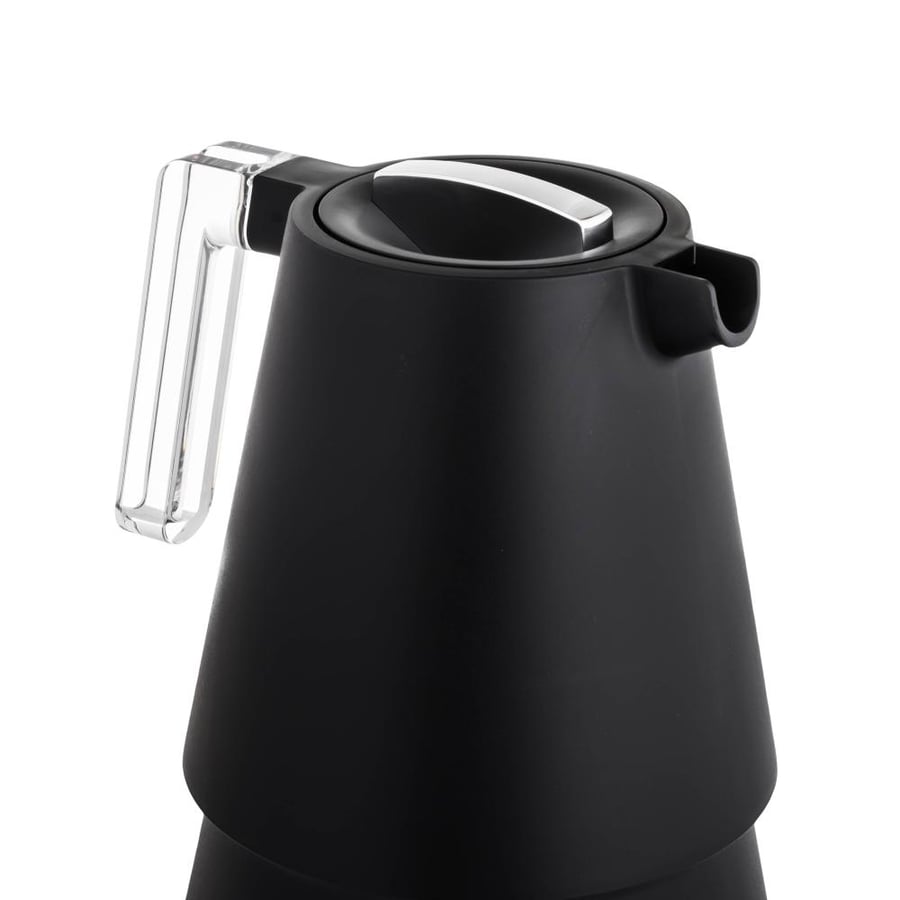 Single thermos Zala 1 liter beige with handle.