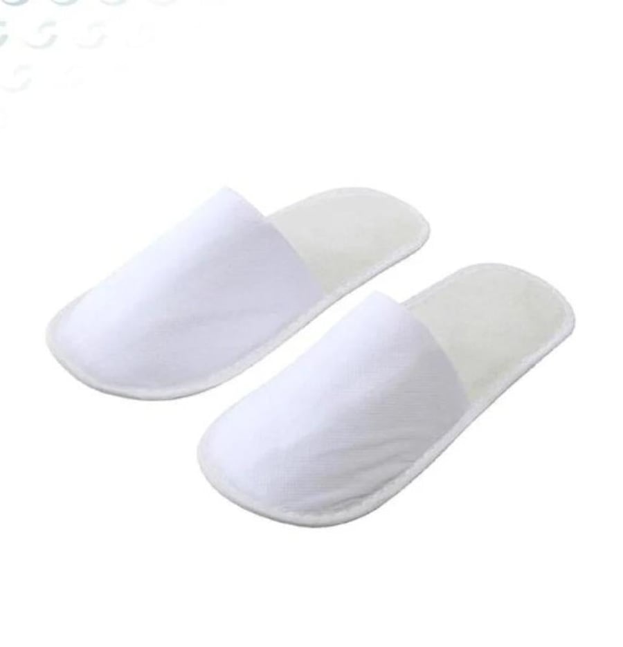 White hotel slipper 3 pairs