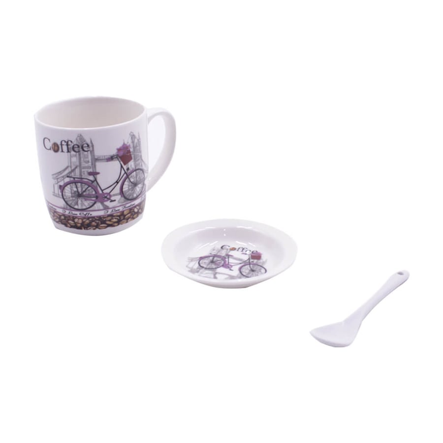 أوانـي كأس + صحن COFFEE