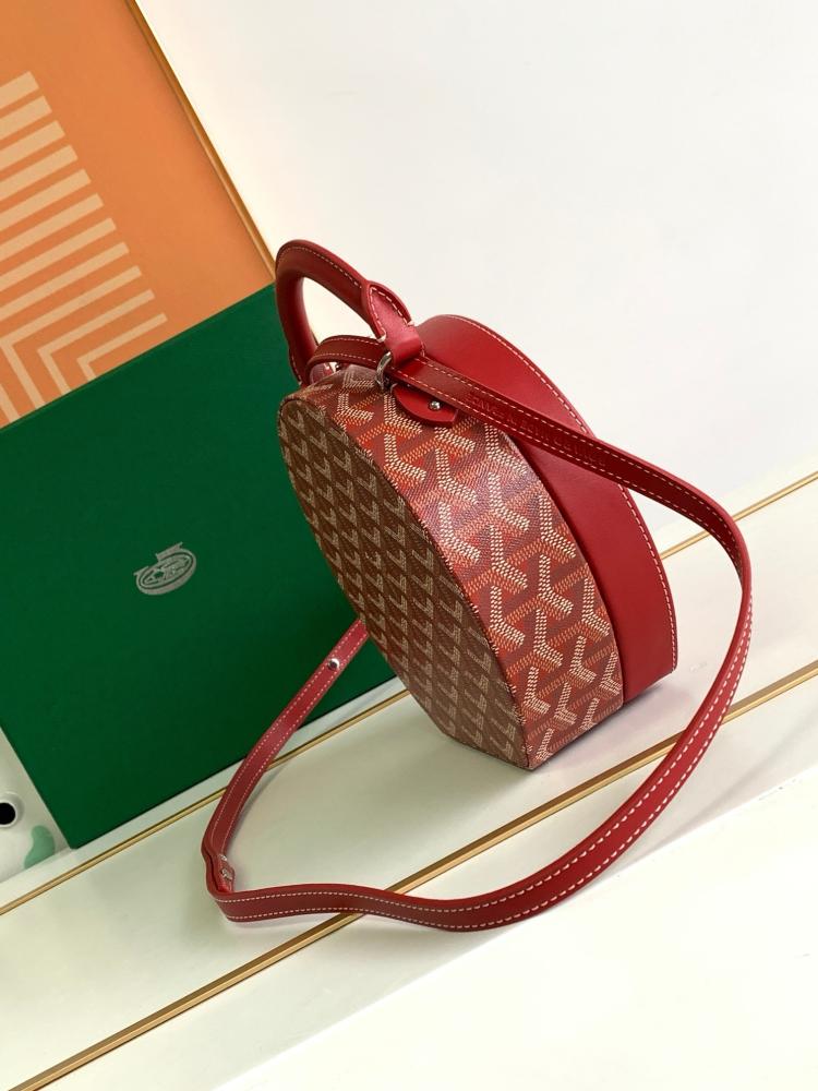 شنطة جويارد كروس برغندي مقاس 18cm