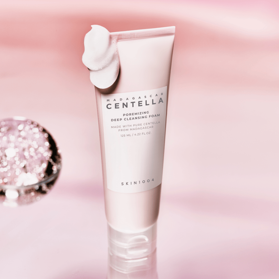 غسول رغوي سكين1004 سينتيلا مدغشقر لتنظيف المسام العميق 125 مل - SKIN1004 Madagascar Centella Poremizing Deep Cleansing Foam 125ml