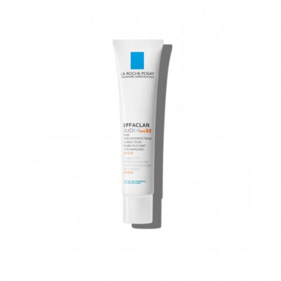 لاروش بوزيه إيفاكلار ديو+ كريم لعلاج حب الشباب مع واقي شمس SPF 30 – 40 مل - La Roche-Posay Effaclar Duo+ SPF30 40ml