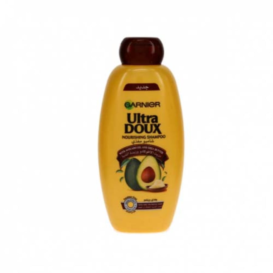 غارنييه ألترا دو شامبو مغذي بزيت الأفوكادو وزبدة الشيا - Garnier Ultra Doux Nourishing Shampoo Avocado Oil & Shea Butter