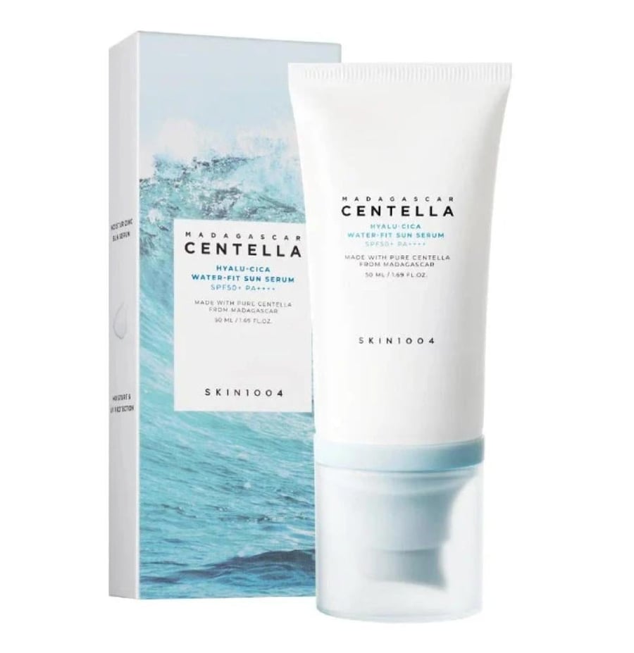 سيروم واقي شمس سكين1004 سينتيلا مدغشقر هيالو-سيكا SPF50+ 50 مل - SKIN1004 Madagascar Centella Hyalu-Cica Water-Fit Sun Serum SPF50