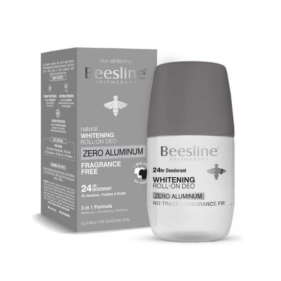 Bazelene deodorant for skin whitening aluminum-free fragrance-free leaves no marks on clothes 24-hour protection 70 ml