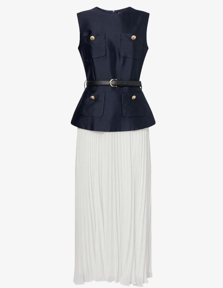 Dress blue and white