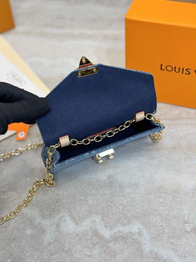 Blue denim wallet