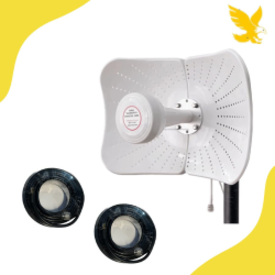 Antena with strength 22dbi support all frequencies support all companies
