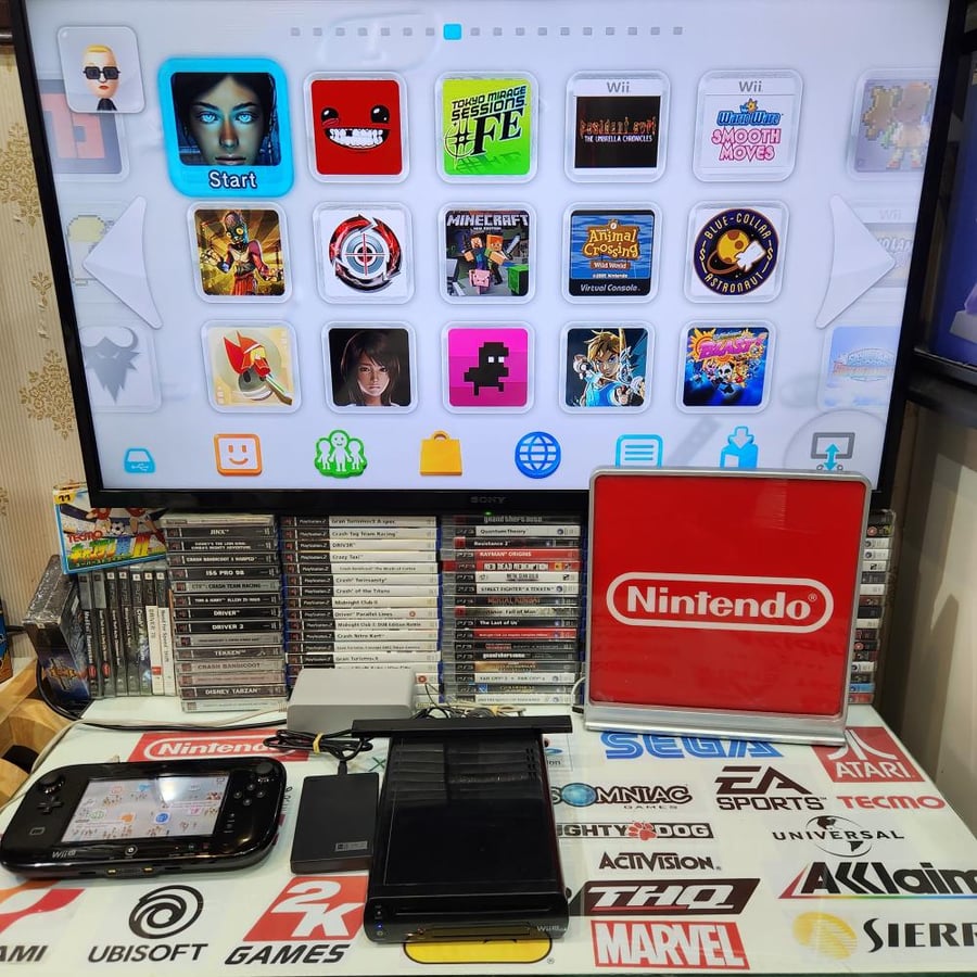 WIIU جهاز نينتدو وي يو مبرمج بداخله اكثر من ٢٠٠ لعبة