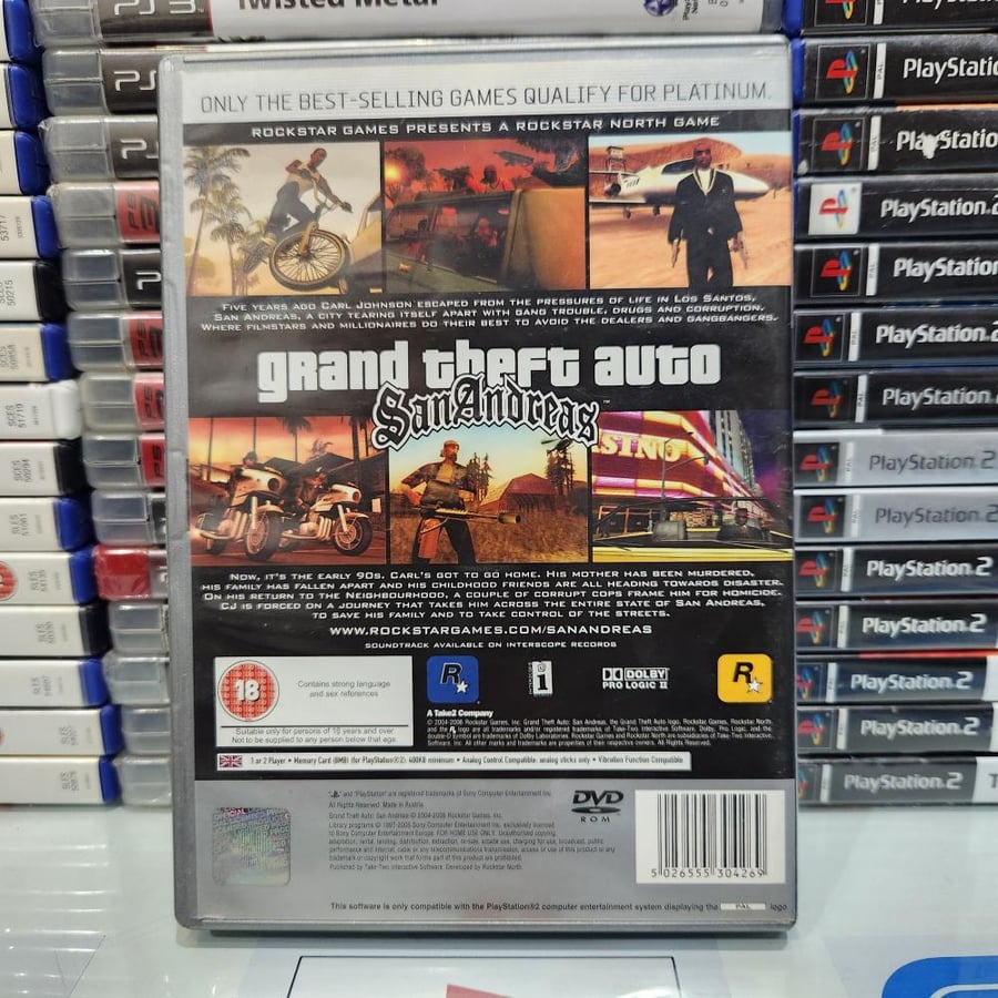PS2 grand theft auto san andreas