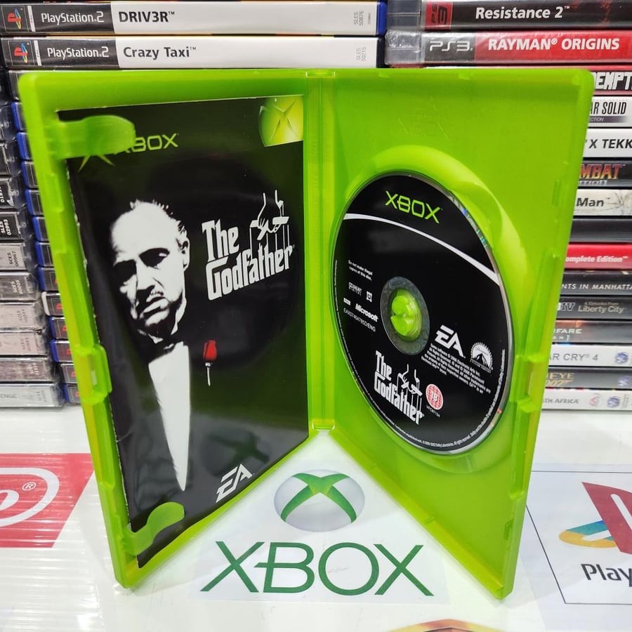 Xbox the godfather يوجد اثار ماء بالغلاف الخارجي