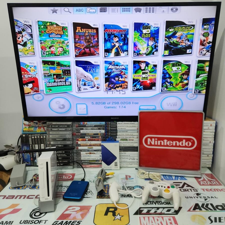 Wii جهاز وي مع ١٧٠ العاب