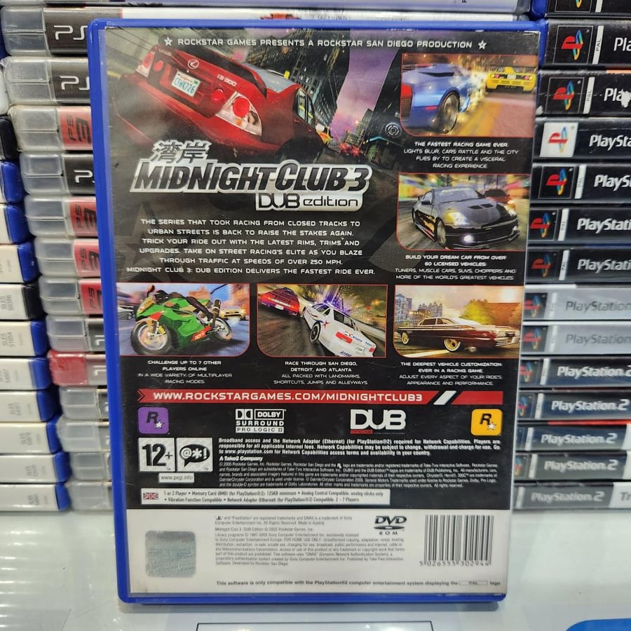 PS2 midnight club 3