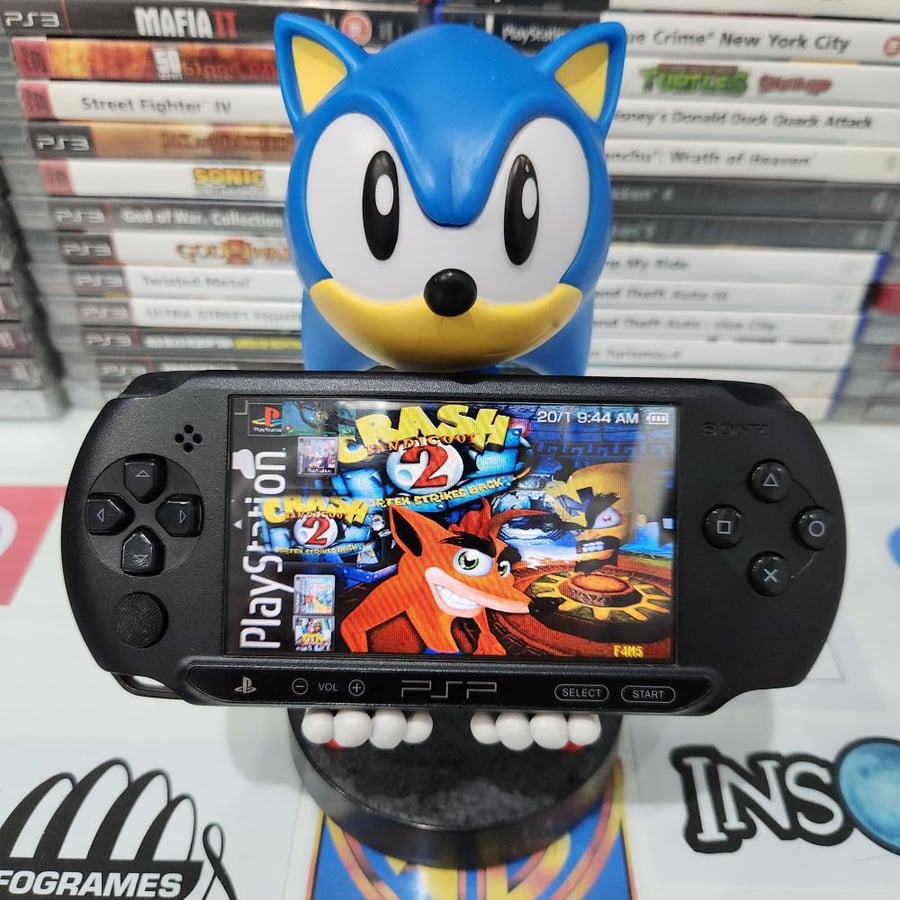 PSP جهاز بي اس بي مبرمج بداخله ١٤٠٠ لعبة ( موديل ستريت )