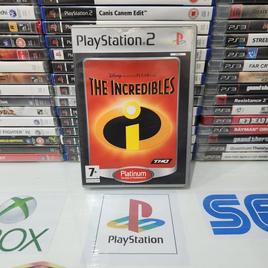 PS2 the incredibles يوجد ملاحظة بالغلاف