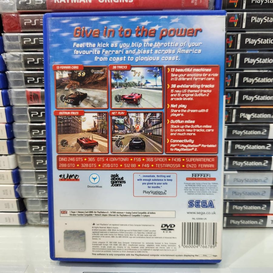 PS2 outrun 2006 coast 2 coast
