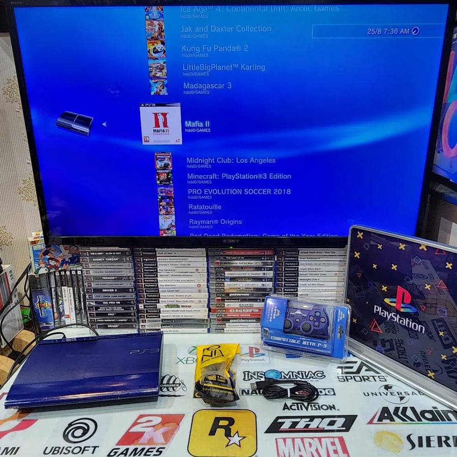 PS3 جهاز بلاستيشن ثري حجم ٥٠٠ قيقا مبرمج