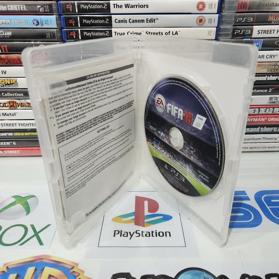 PS3 fifa 16 يوجد ملاحظات بسيطة بالعلبة