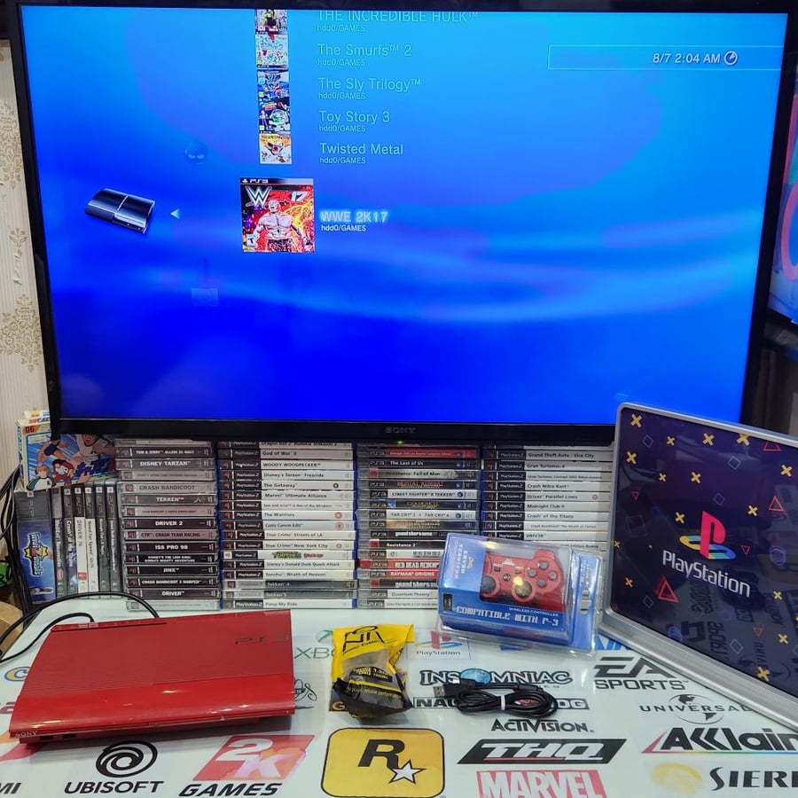 PS3 جهاز بلاستيشن ثري حجم ٥٠٠ قيقا مبرمج