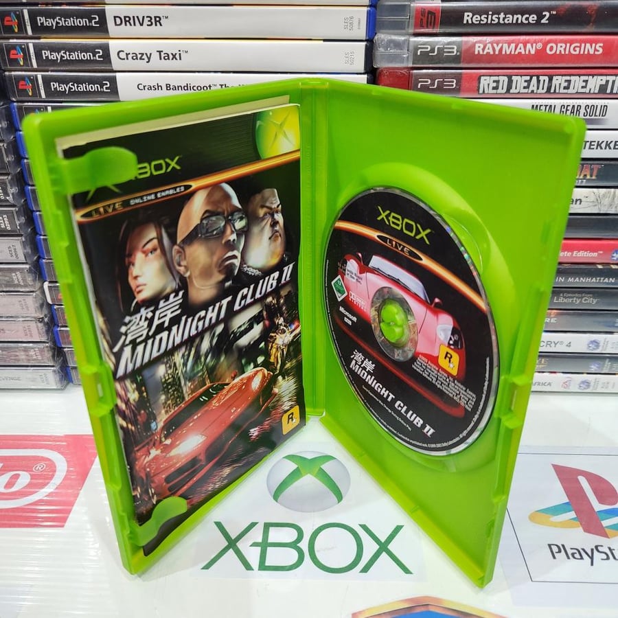 Xbox midnight club 2 يوجد اثر ماء بالغلاف الخارجي