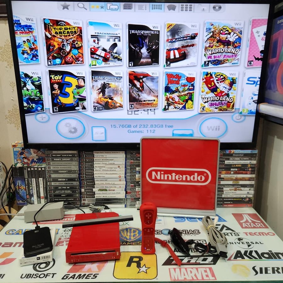Wii جهاز وي مع ١١٠ العاب
