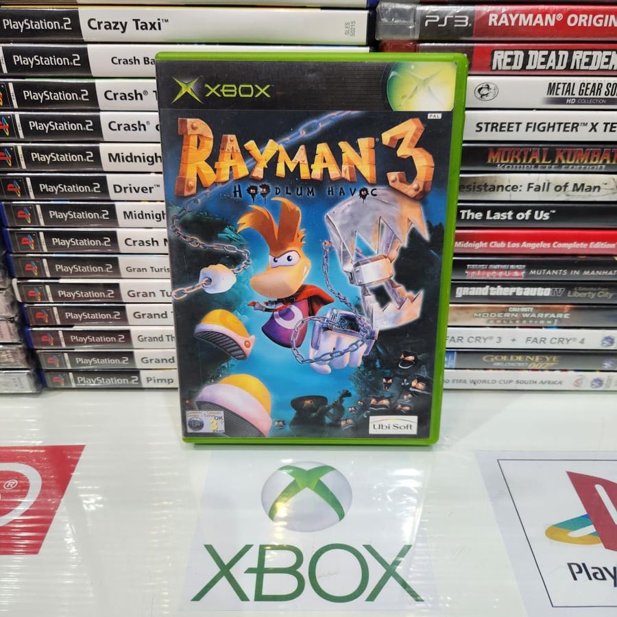 Xbox rayman 3 hoodlum havoc يوجد ملاحظة بالغلاف