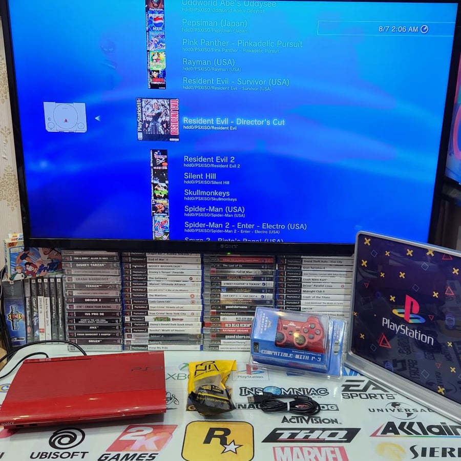 PS3 جهاز بلاستيشن ثري حجم ٥٠٠ قيقا مبرمج