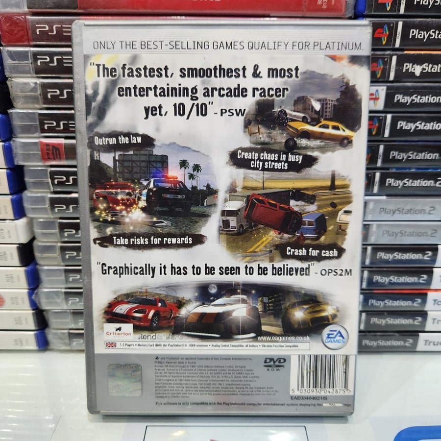 PS2 burnout 2 point of lmpact