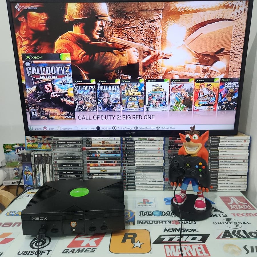Xbox جهاز اكس بوكس اورجنال مبرمج بداخله ٢٢٠ لعبة