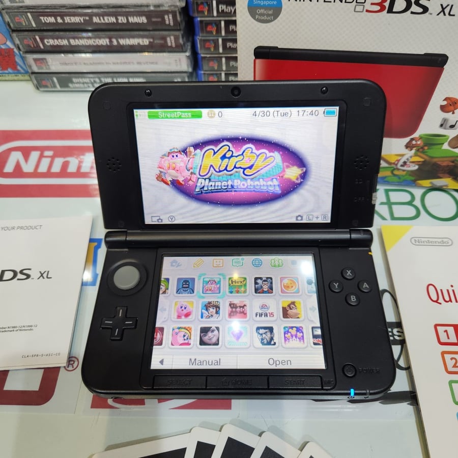 3ds نينتندو ثري دي اس اكس ال لون احمر