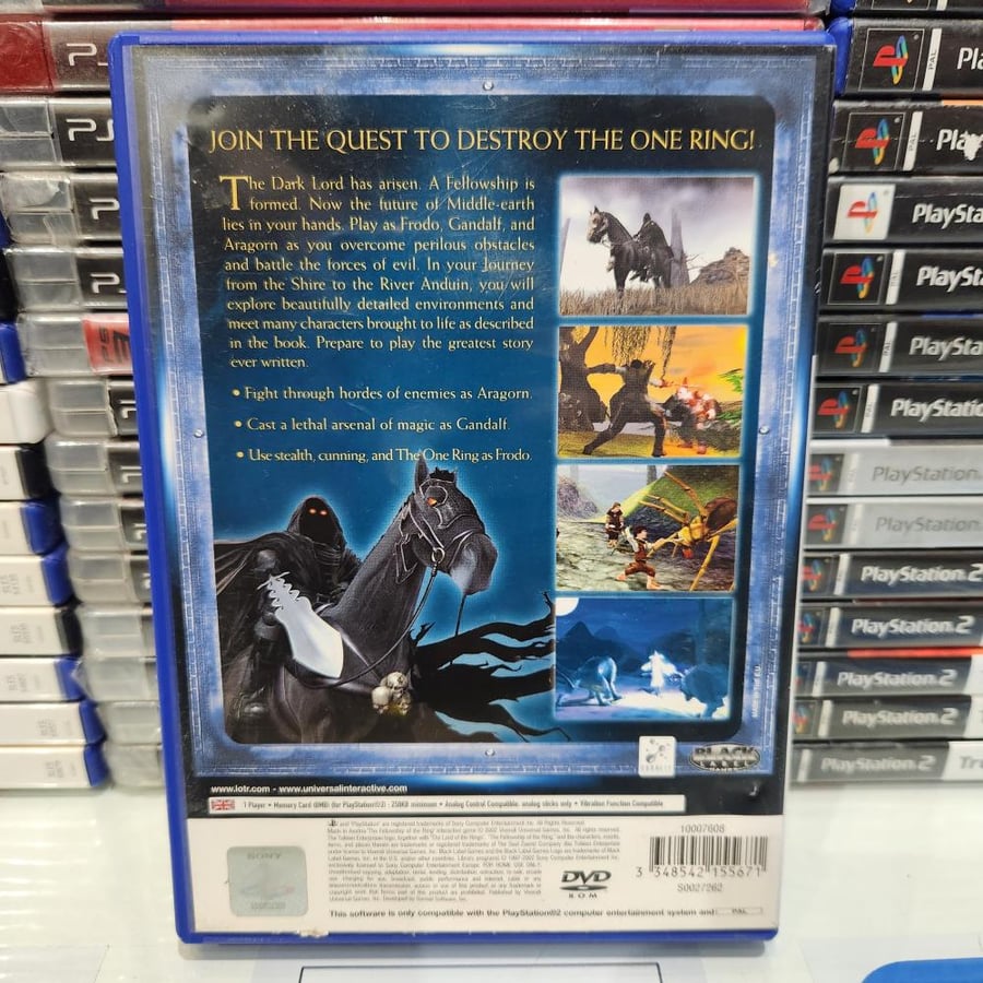 PS2 the lord of the rings the fellowship of the ring