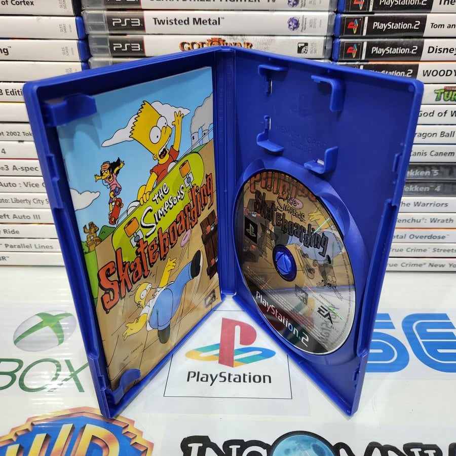 PS2 the Simpsons skateboarding