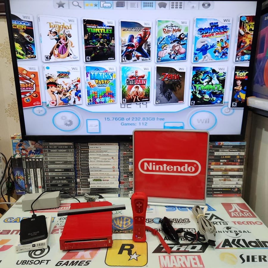 Wii جهاز وي مع ١١٠ العاب